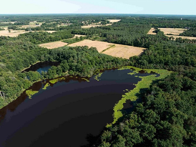 Vue drone des Cabanes des Veilleurs