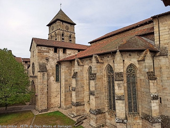 Vue sur la Collégiale depuis la Mairie d'Eymoutiers