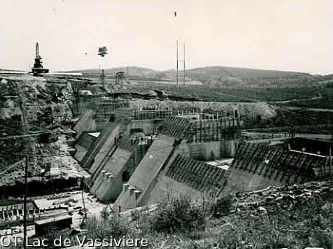 construction du barrage