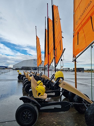 Kart à voile à pédales