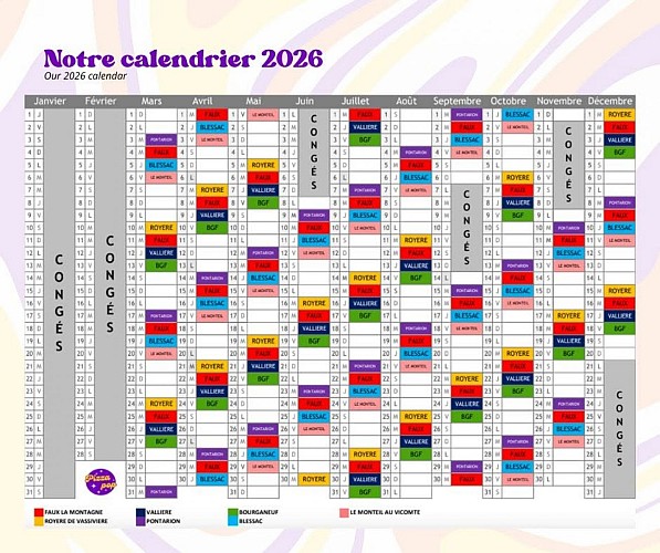 calendrier pizza pop 2026