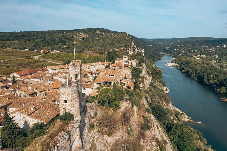 Aiguèze, a village listed as one of the ‘Most Beautiful Villages in France’