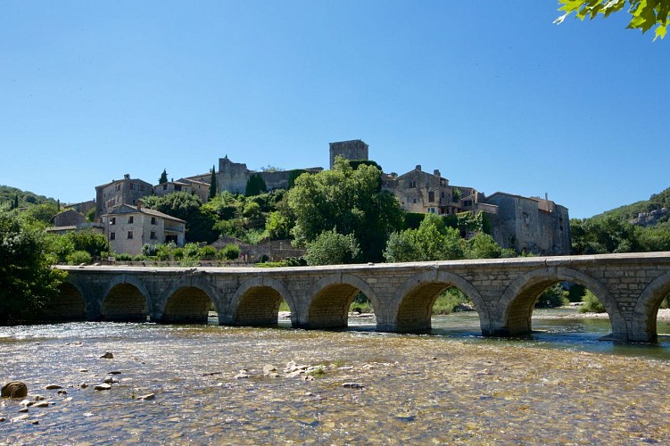 Montclus, village classified as "Most Beautiful Villages of France