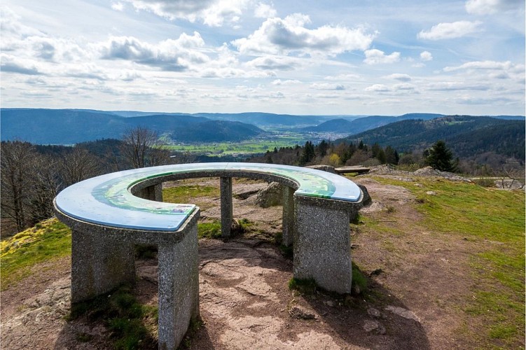 Point de vue :Table d'orientation du Haut-du-tôt