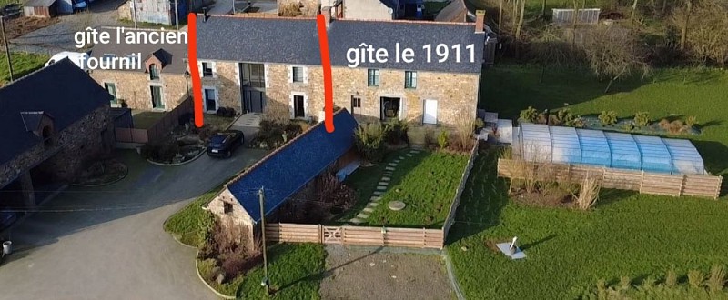 Location - Le1911 - Dingé - Vue longère