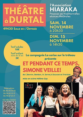 Théâtre "Et pendant ce temps Simone Veille" - Compagnie La cerise sur le tréteau