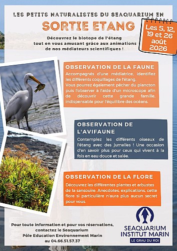 Les sorties naturalistes avec le Seaquarium Institut Marin