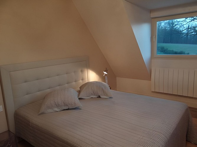 Domaine des Monts Flambards Chez Patricia Roselier Gite à Saint-Martin-de-la-Lieue Chambre