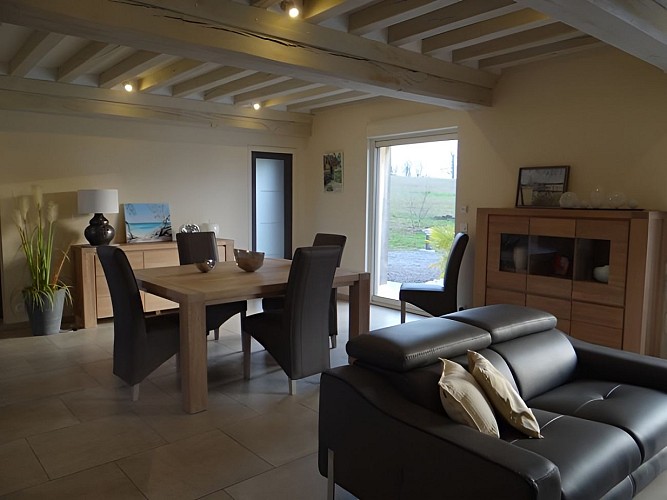 Domaine des Monts Flambards Chez Patricia Roselier Gite à Saint-Martin-de-la-Lieue Salle