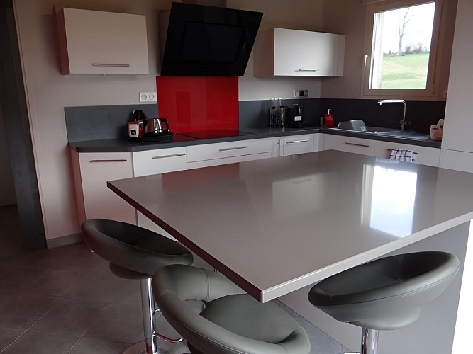 Domaine des Monts Flambards Chez Patricia Roselier Gite à Saint-Martin-de-la-Lieue Cuisine