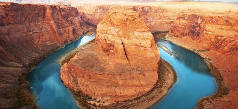 Airplane Flight: Lake Powell and Horseshoe Bend – Departing from Page