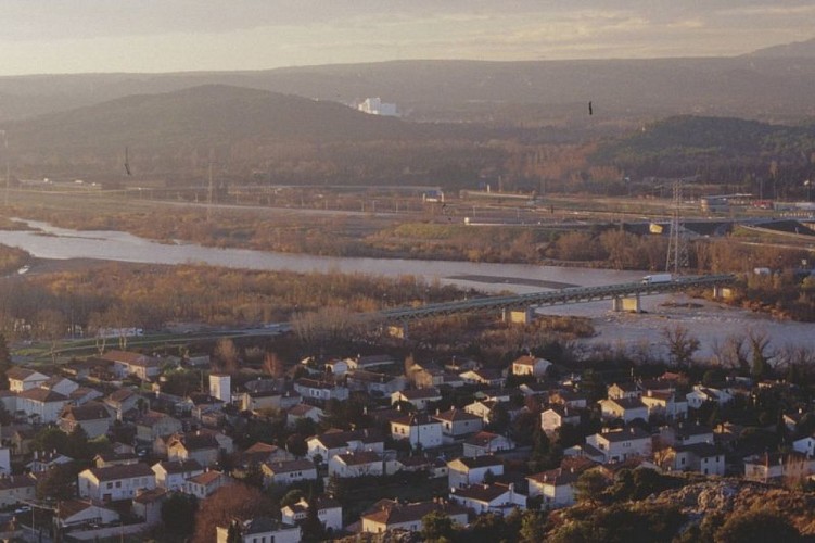Le pont sur la Durance en 2001