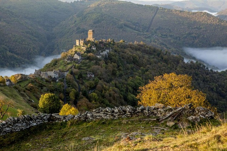 Vue sur le château de Valon