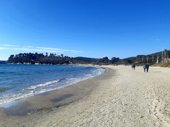 Parking de la plage de Cabasson