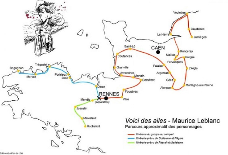 Parcours des personnages de Voici des ailes
