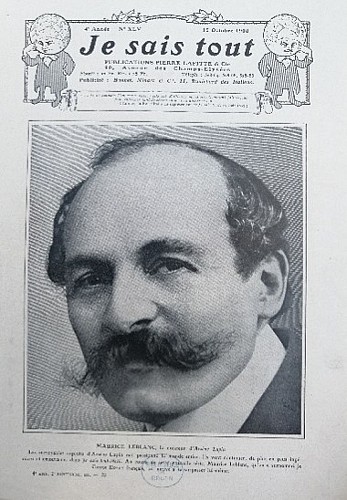 Portrait de Maurice Leblanc dans la revue Je Sais Tout en 1908