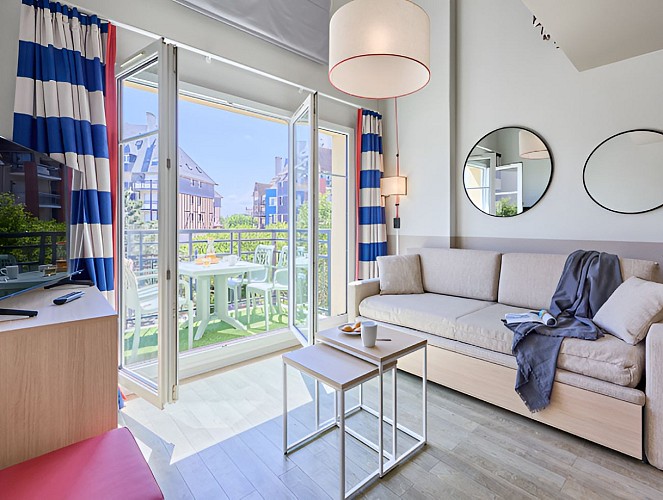 Résidence Port Guillaume - Dives sur mer - Appartement vue port