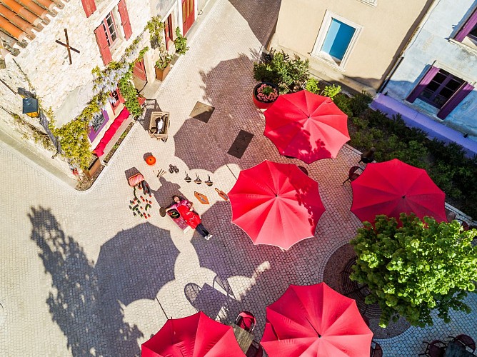 La Terrasse de la Petite Table vue du ciel
