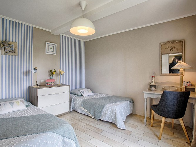 La chambre lits simples