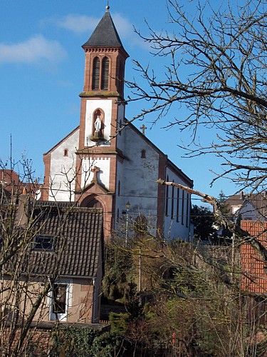 Eglise catholique et son orgue Rohrer