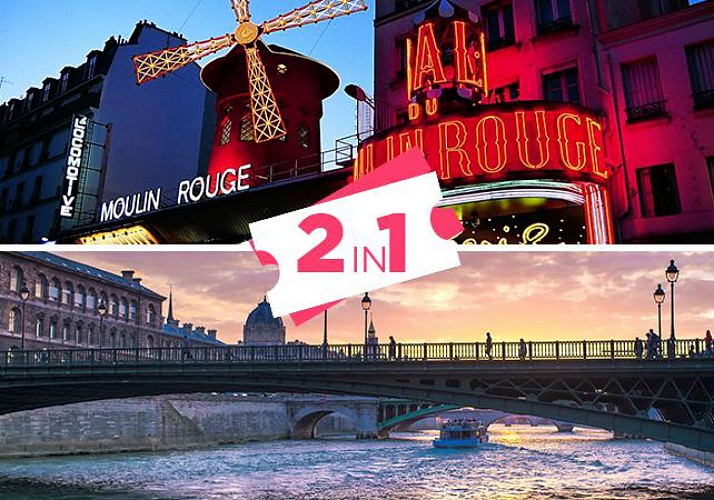 2-in-1 Offer: Evening River Cruise & Moulin Rouge Show