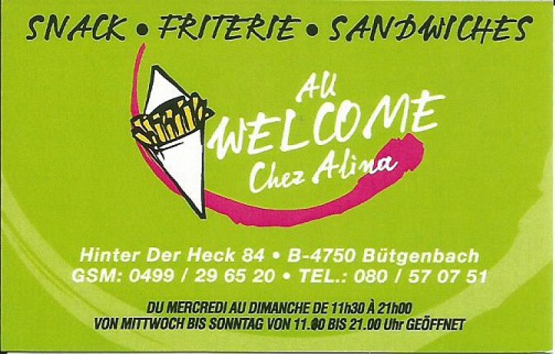Au Welcome "Chez Alina"