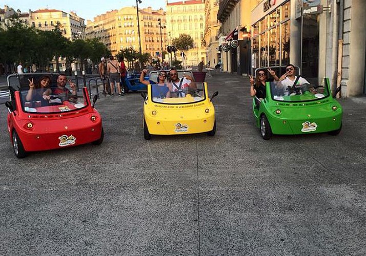 Visite audioguidée de Marseille en mini décapotable - durée 3h