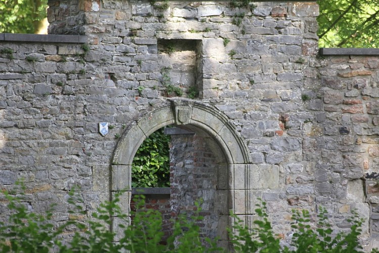Les vestiges du château et le parc communal