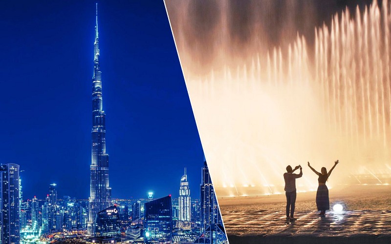 Burj Khalifa + Dubai Fountain Boardwalk