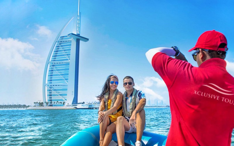 90-Minute Speedboat Tour: Marina, Atlantis, Palm & Burj Al Arab