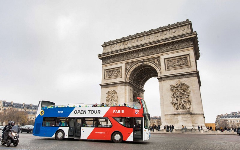 Open Tour Paris: 1/2/3 Day Hop-On-Hop-Off Sightseeing Bus Tour