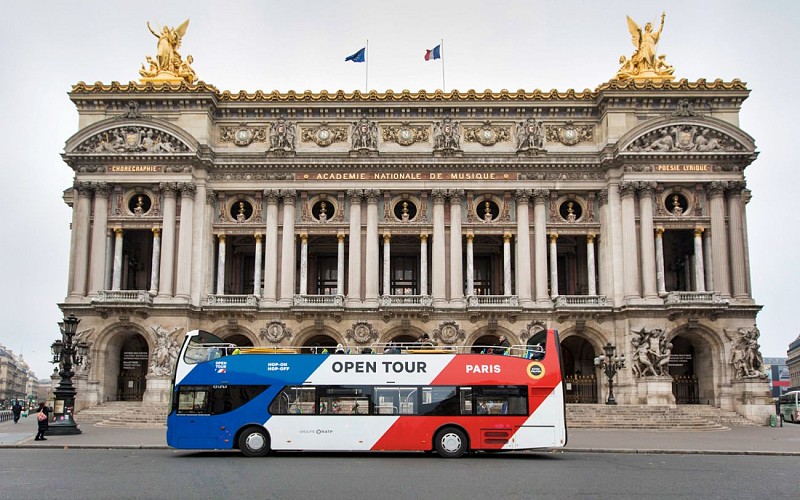 Open Tour Paris: 1/2/3 Day Hop-On-Hop-Off Sightseeing Bus Tour