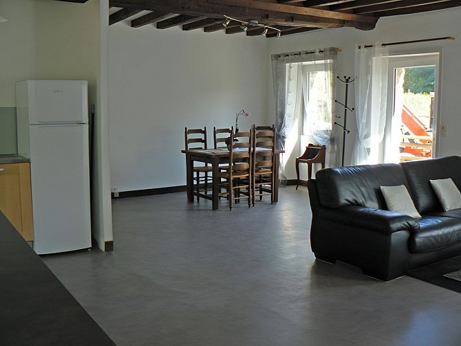 Gite du Moulin du Vey à Clécy, séjour-salon