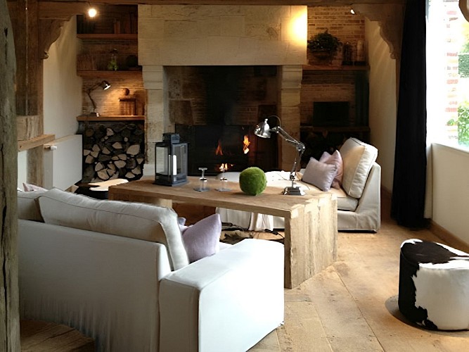 Le Gîte de l'Ecurie du Pré des Colombiers à Tordouet, salon