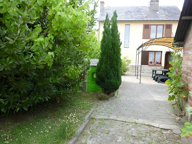 Location à Beaumont en Auge, jardin