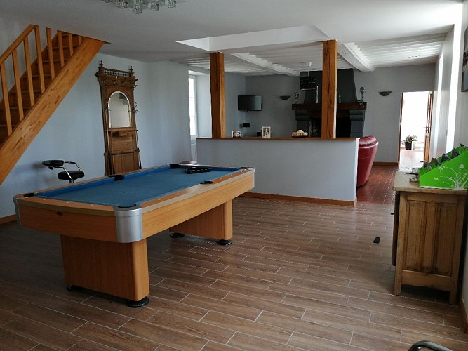Location au Molay Littry, billard