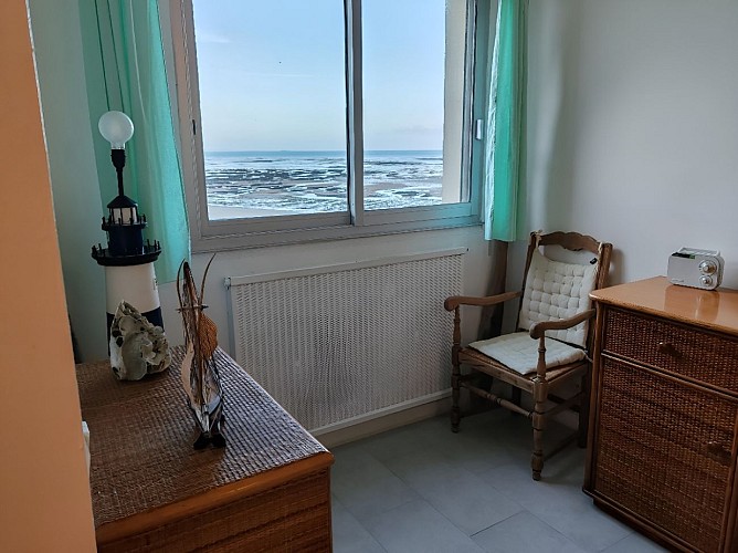 Appartement à Grandcamp-Maisy, vue du séjour