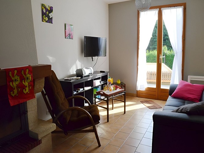 Gîte de la Frenaie à Cintheaux, salon