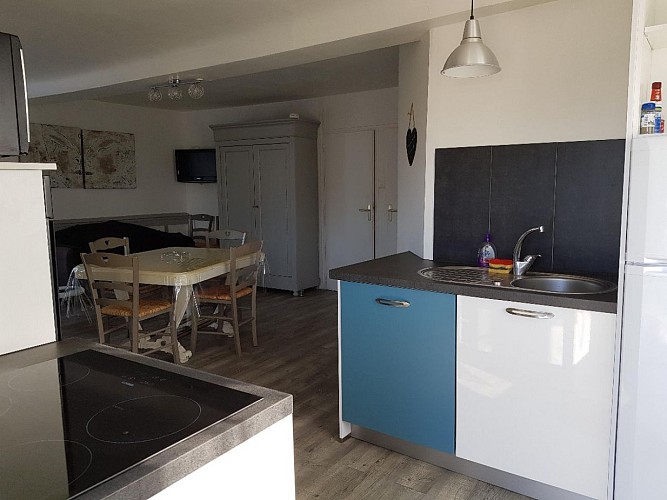 Gîte les Hirondelles à Clécy, Coin cuisine