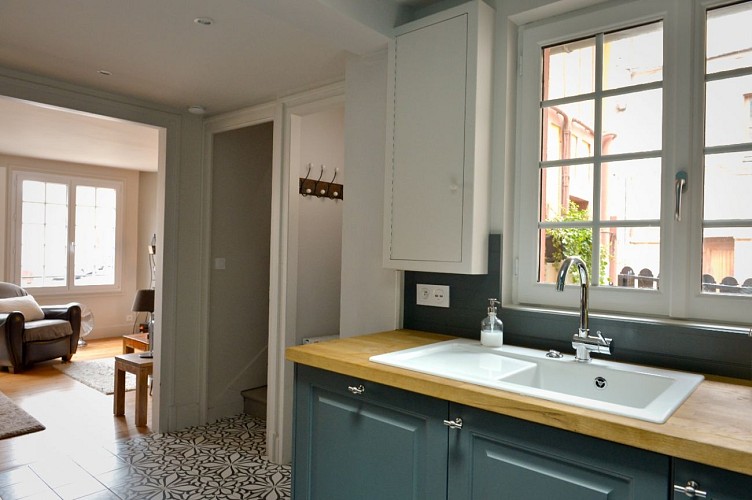 Une cuisine ouverte vers le séjour