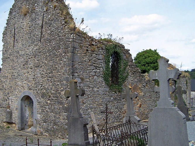 Les ruines de l’église Saint-Martin