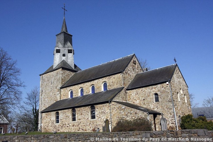 Waha - Eglise Saint-Etienne et vitraux de Jean-Michel Folon