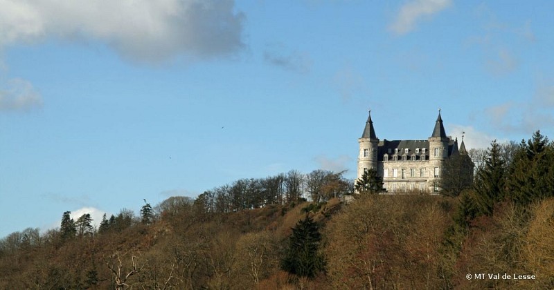 Villers-sur-Lesse - Vue sur le Château Royal de Ciergnon