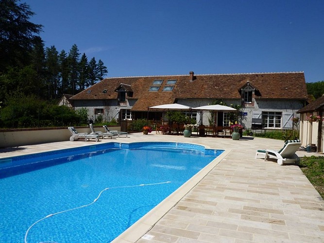 Le Moulin de Crouy piscine