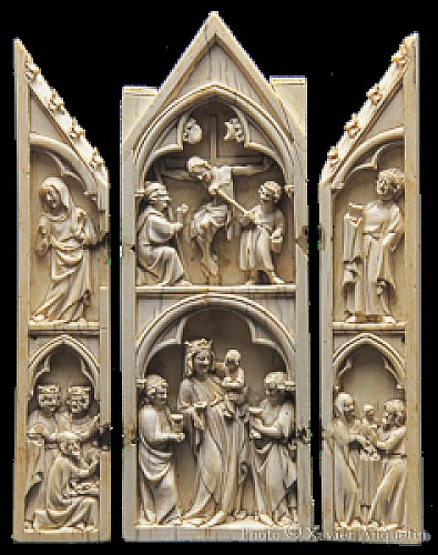 Triptyque ivoire
