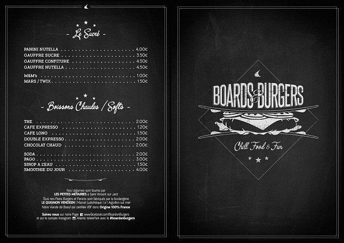Restaurant Boards & Burgers Atlantic Wake Park