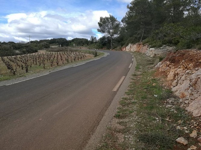 Route sur le plateau 