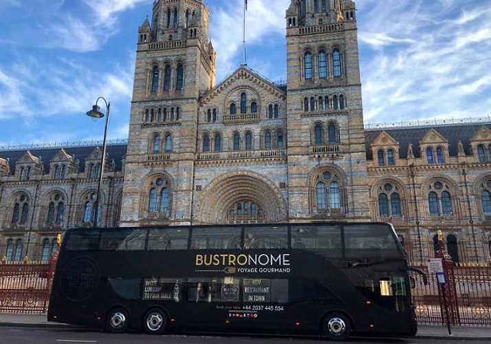 Dinner aboard the top-deck of a bus: Bustronome - London