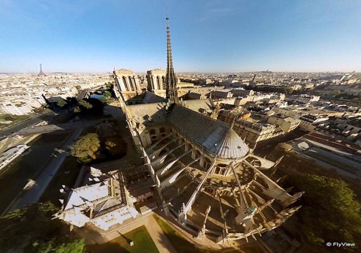 FlyView ticket - Virtual flight over Paris with virtual reality headset