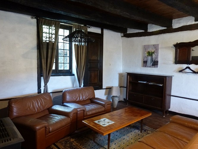 Gîte 12p Le Chazal coin salon